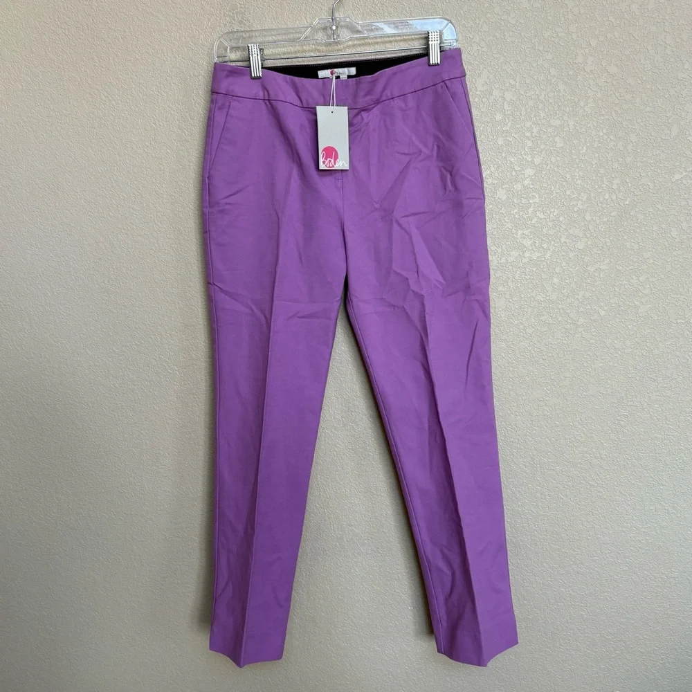 NWT Boden Richmond Lavender Purple Ankle Pants Women’s 6R Slim Tailored Spring - Picture 4 of 10